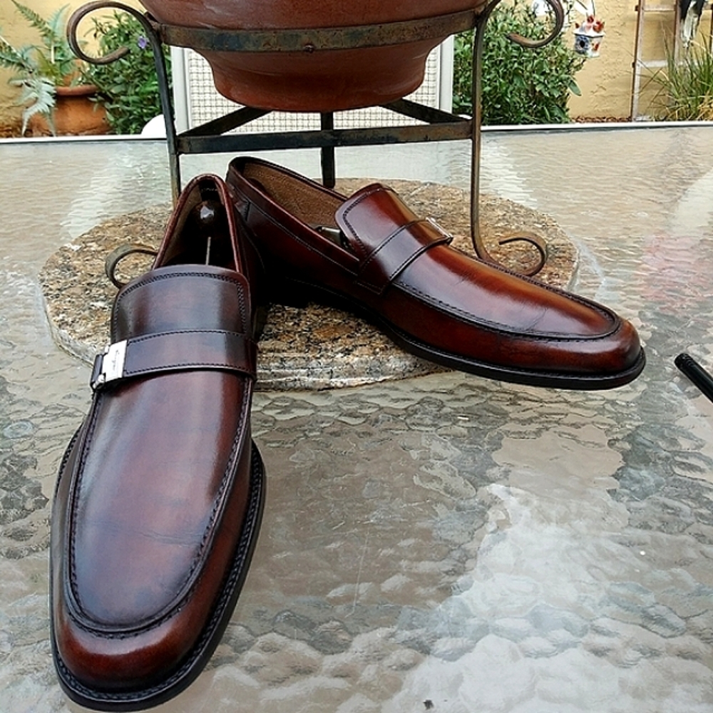 !!!!!SOLD!!!!!  Salvatore Ferragamo Brown Slip Ons - Picture 5 of 14